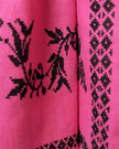 Fuchsia Hand Embroidered Linen Maxi Dress | ZALXNDRA