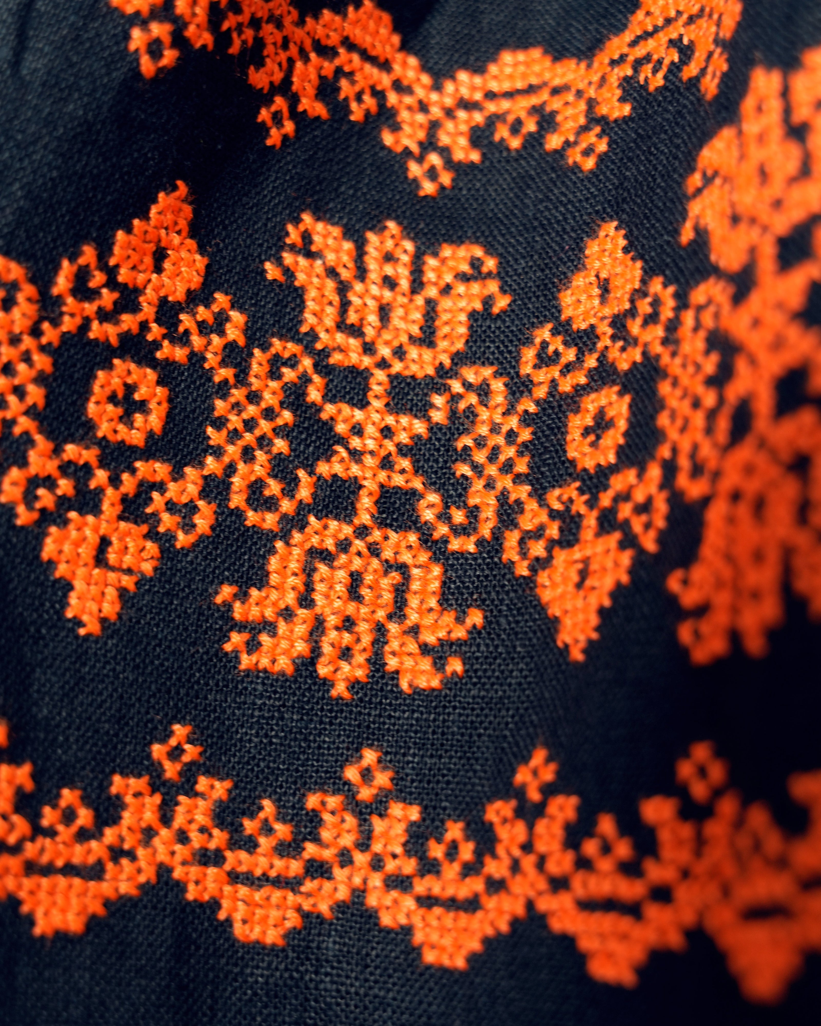 Rhapsody Blue Hand Embroidered Linen Maxi Dress | ZALXNDRA